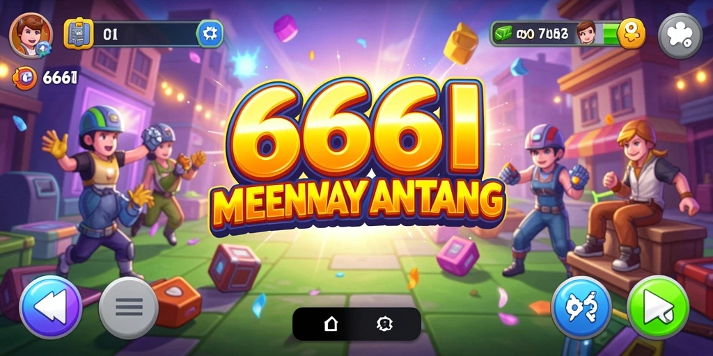 Screenshot menunjukkan aksi seru dalam permainan Arcade 666I.