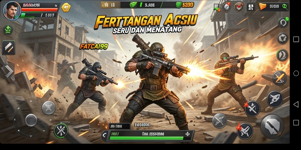 Tampilan aksi seru dalam gameplay FATCAI99.