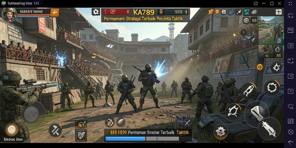 Screenshot permainan KA789 yang menunjukkan pertempuran strategi yang seru.