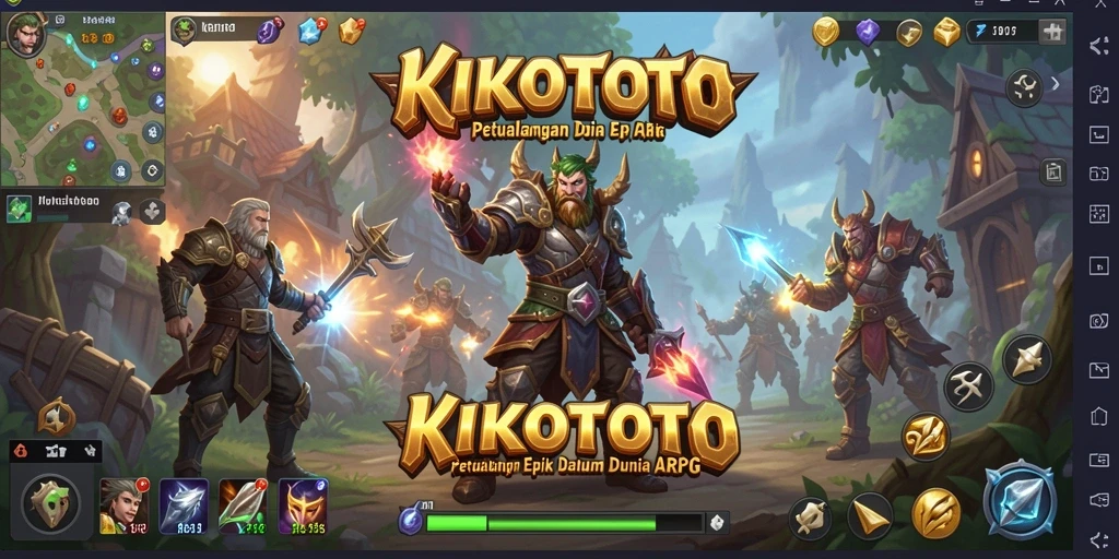 Tampilan gameplay KIKOTOTO yang mendebarkan dan penuh aksi.