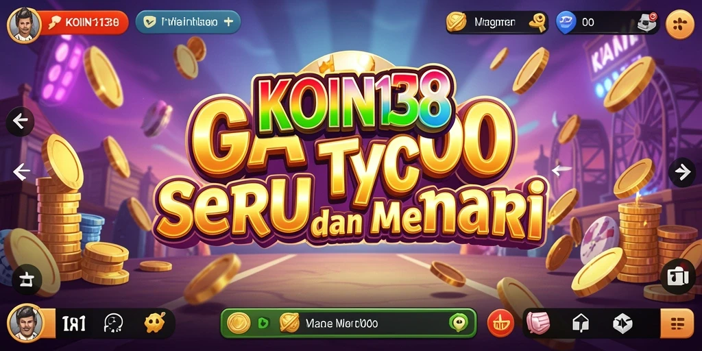 Tampilan gameplay KOIN138 yang seru dengan interaksi bisnis yang dalam.