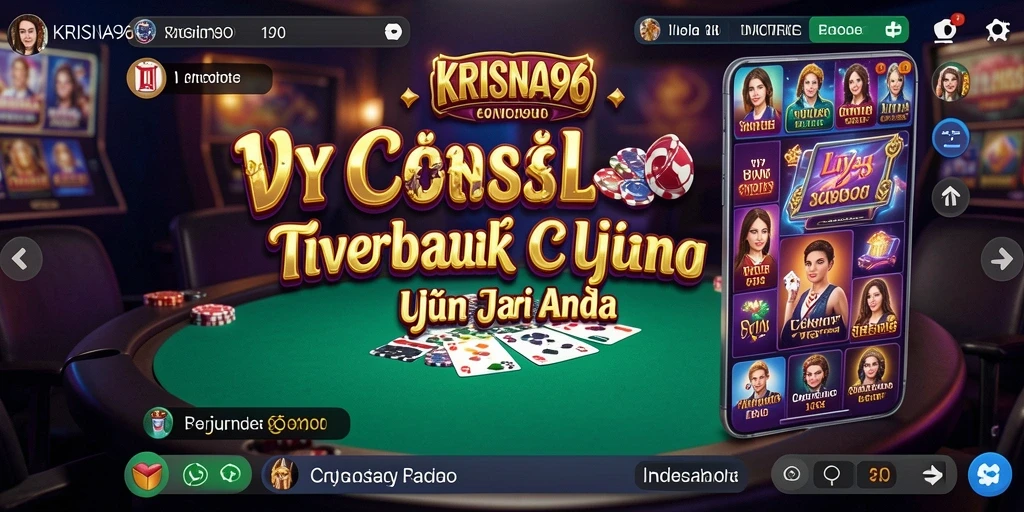 Screenshot gameplay Live Casino KRISNA96 dengan dealer dan suasana kasino.