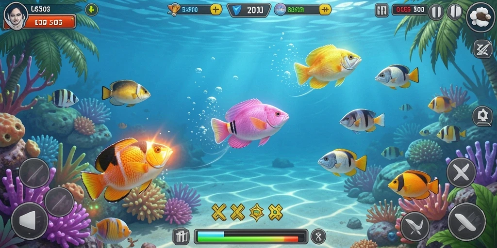 Screenshot gameplay Tembak Ikan dengan visual menarik dari LOS303.