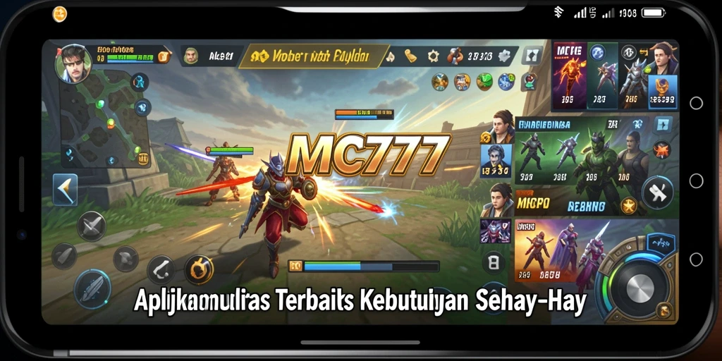 Tampilan utama MC777 dengan akses mudah ke fitur utilitas.