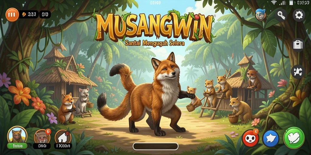 Gambaran menakjubkan dari gameplay MUSANGWIN yang menyenangkan.