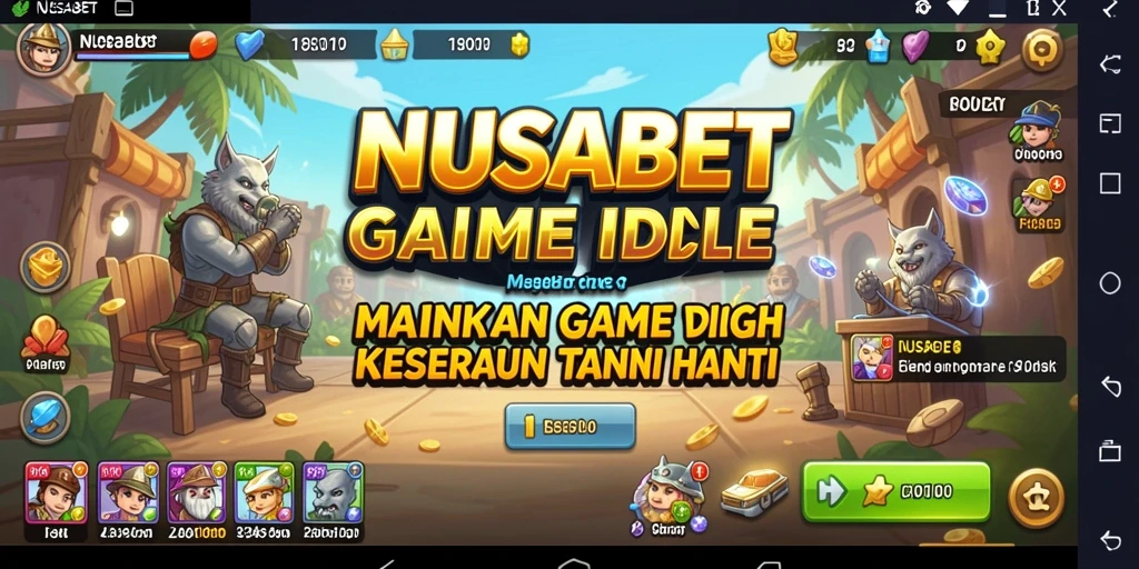 Screenshot utama NUSABET menunjukkan keseruan gameplay Idle yang menarik.