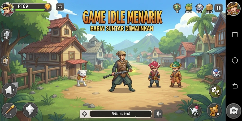 Tampilan gameplay PT89 yang mengasyikkan dan penuh warna.